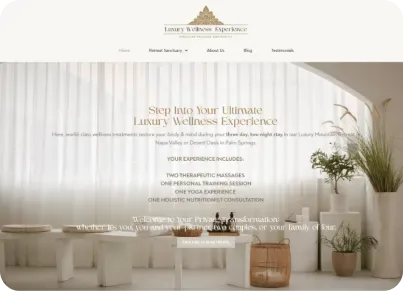 Luxury Wellness Experience project