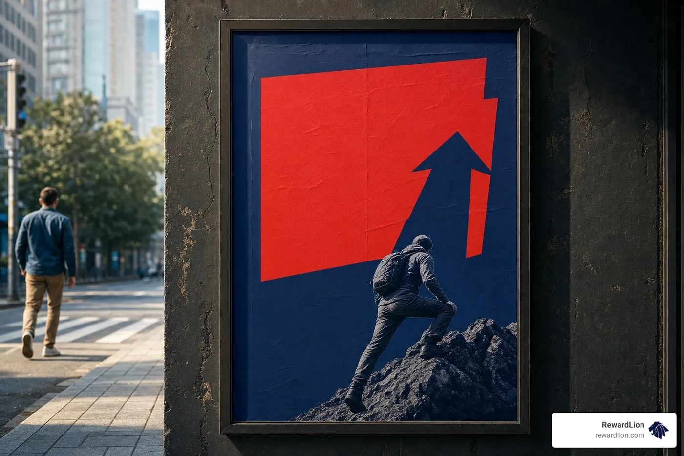 Color contrast and visual hierarchy in poster design