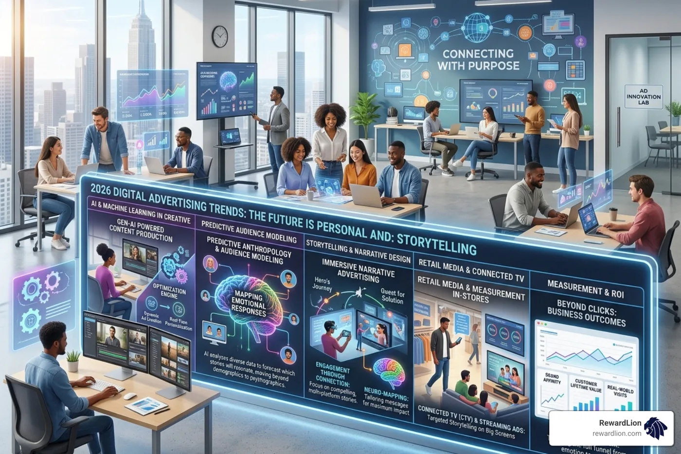 2026 digital advertising trends showing the rise of AI and emotional storytelling - what makes an ad effective
