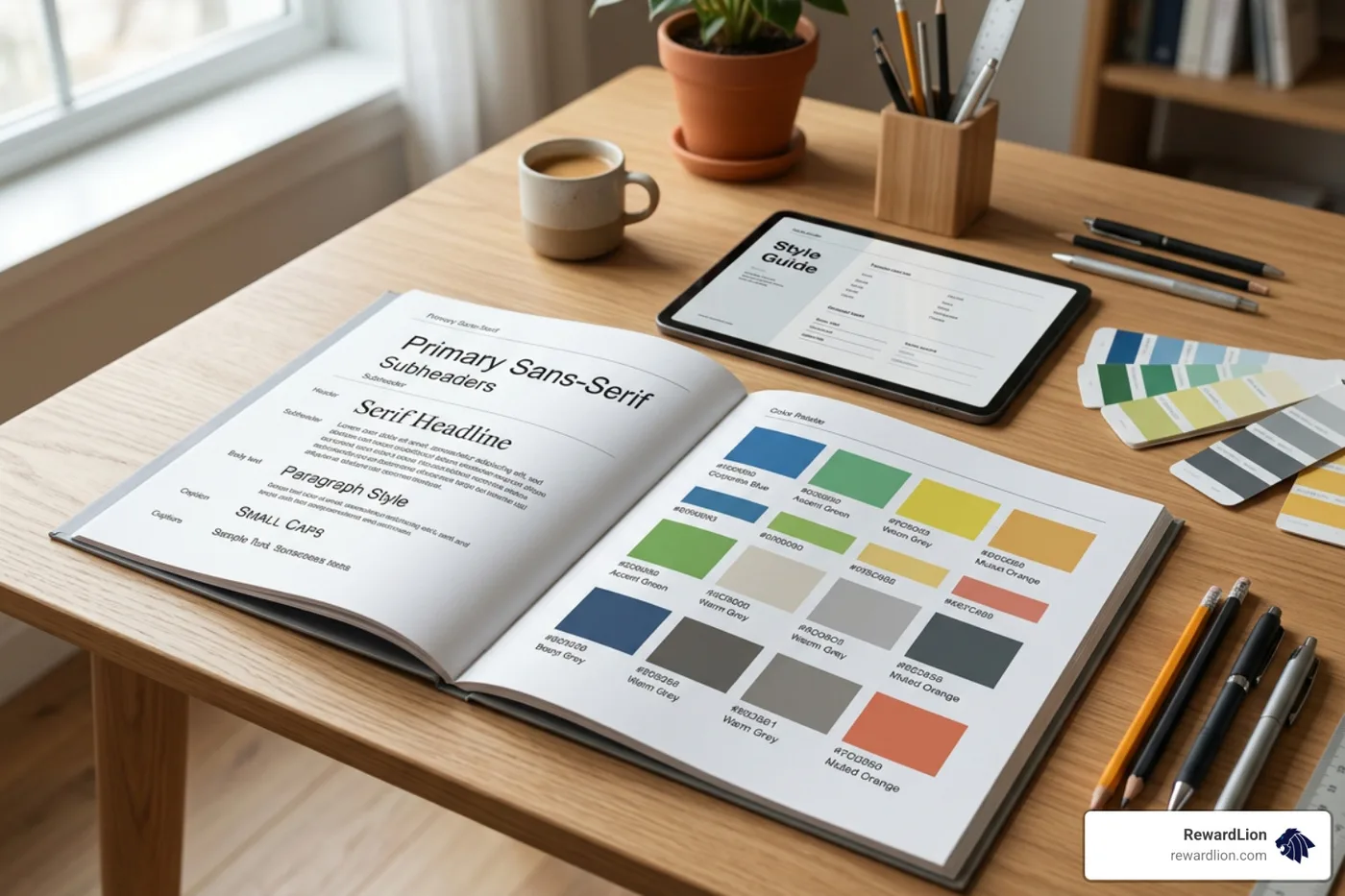 clean brand style guide showing typography and color palettes clean brand style guide showing typography and color palettes