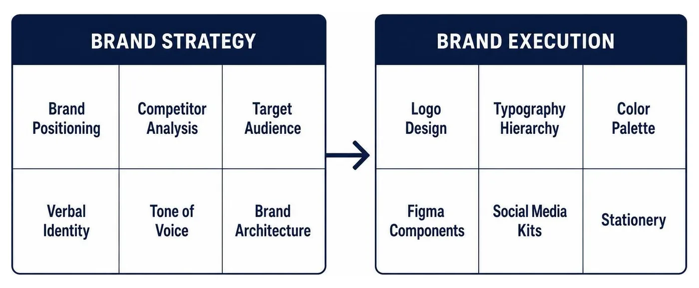 The transition from strategic brand positioning to physical brand execution