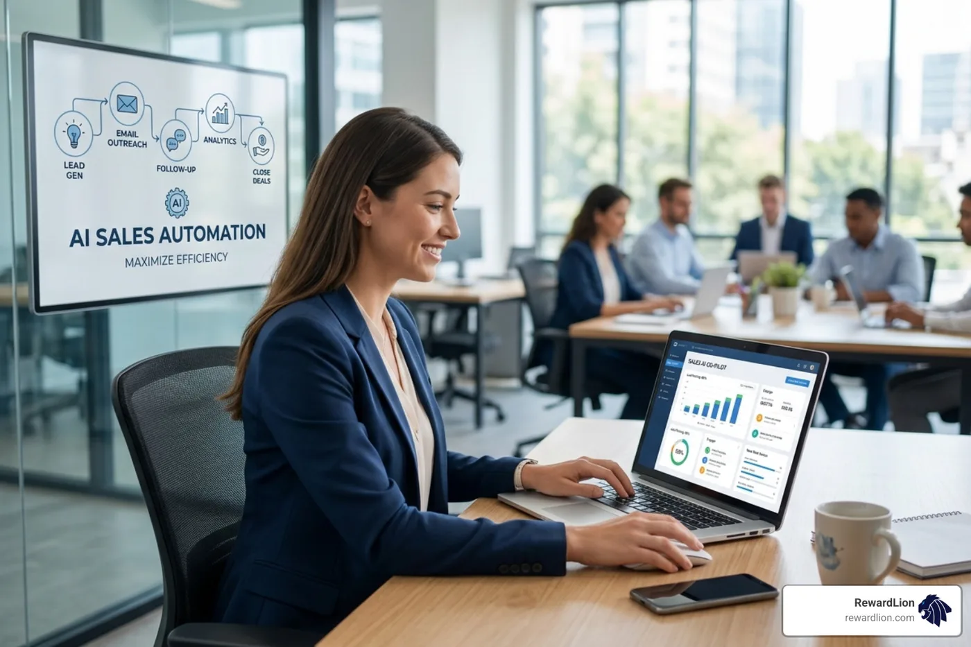 AI-driven lead enrichment data showing verified emails and phone numbers - sales automation ai tools